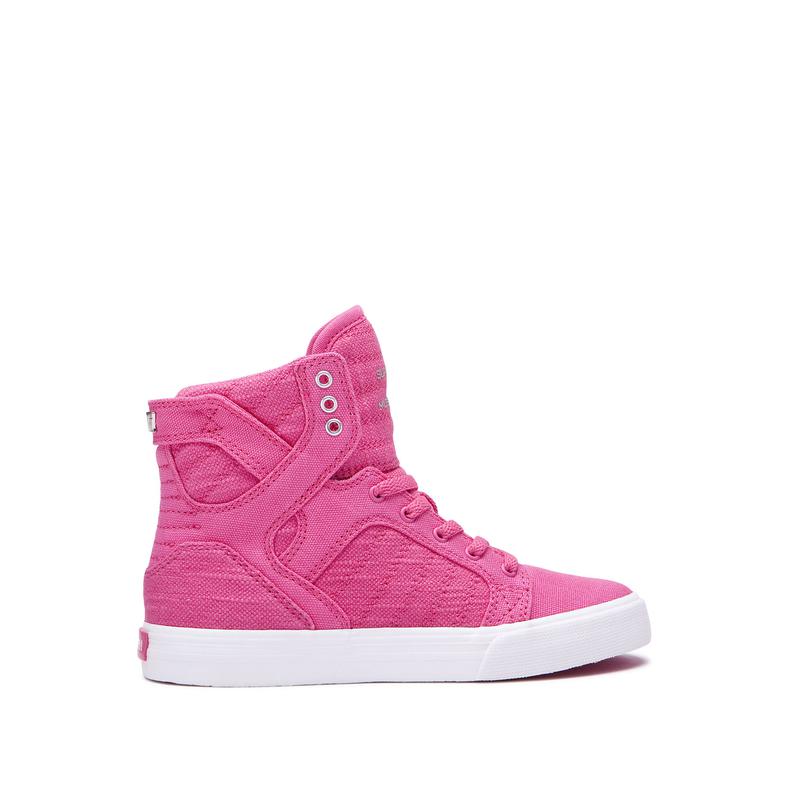 Zapatillas Altas Supra Argentina Niños - SKYTOP Rosas (YONEB-6803)